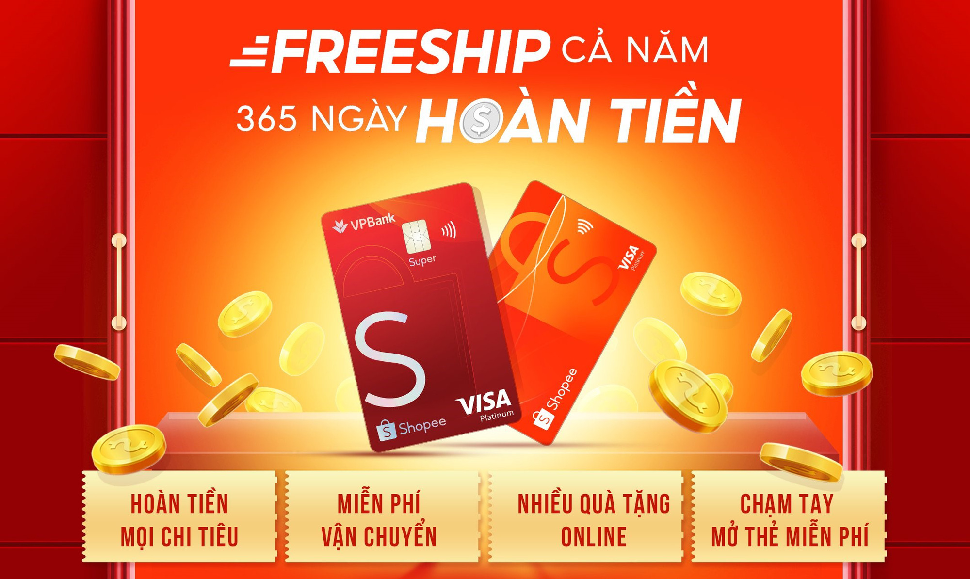 Shopee hợp tác với VPBank và Visa ra mắt “Thẻ tín dụng VPBank Shopee” mang đến ưu đãi cực shock